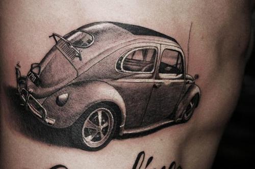 Татуировка автомобиля Volkswagen Beetle