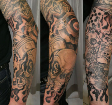 Татуировки во всю руку
