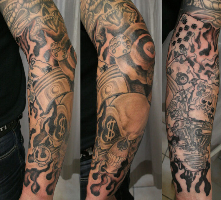 Татуировки во всю руку