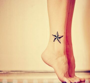 Морская звезда на ноге