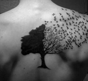Абстрактная татуировка дерева