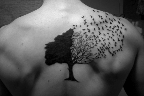 Абстрактная татуировка дерева