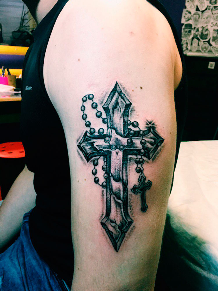 Православные татуировки для мужчин на плече фото