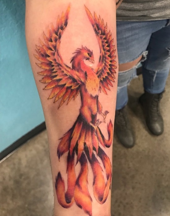 Значение татуировки феникс