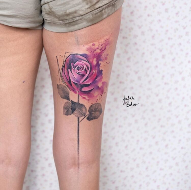 Tattoo, акварель, розы | Fiori dipinti, Fiori, Buon compleanno