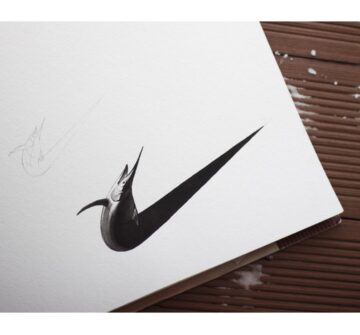 Рыбка в форме логотипа Nike
